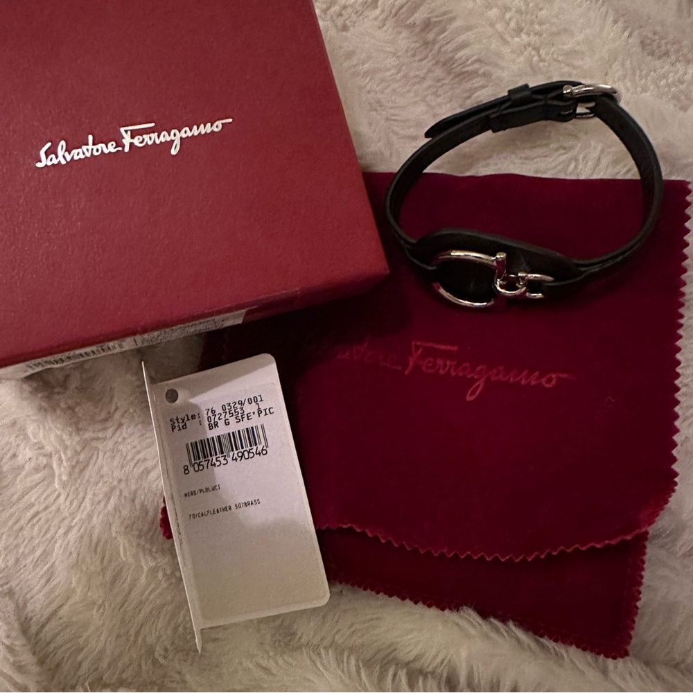 Salvatore Ferragamo Black Bracelet